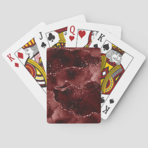 Moody Agate   Henna Blood Red Garnet Jewel Tone Spielkarten