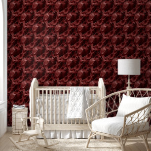 Moody Agate Henna Blood Red Garnet Jewel Tone Tapete