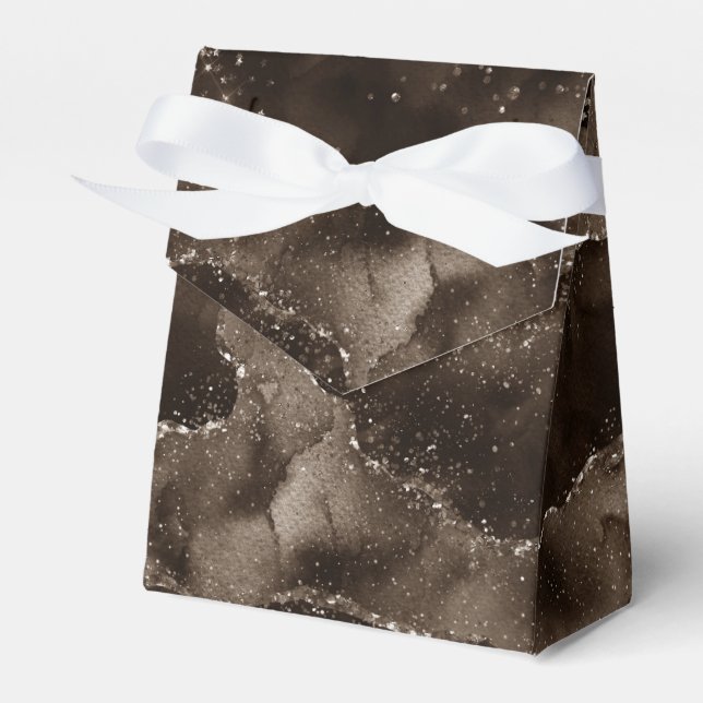 Moody Agate | Kaffee Brown Golden Bronze Taupe Geschenkschachtel (Vorderseite)