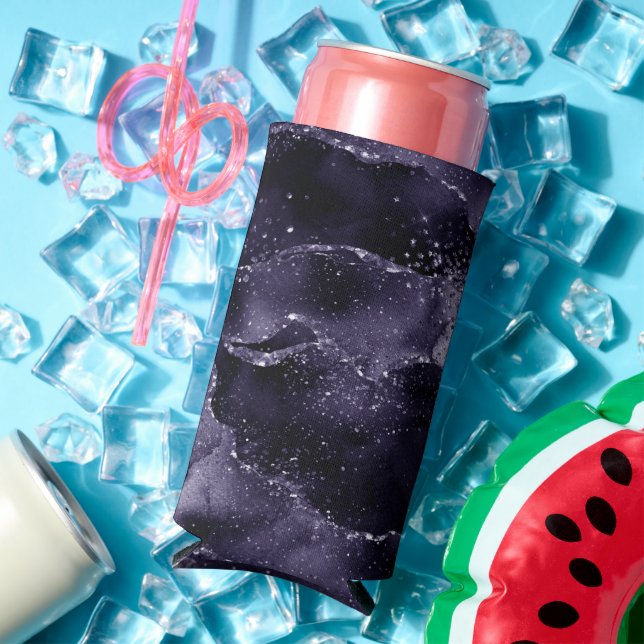 Moody Agate | Midnight Indigo Deep Lila Glam Selters Dosenkühler (In Situ Sommer)