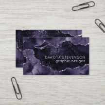 Moody Agate | Midnight Indigo Deep Lila Glam