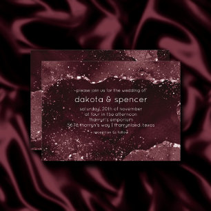 Moody Agate   Wein Bordeaux Sangria Merlot Maroon Einladung