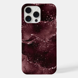 Moody Agate Wein Bordeaux Sangria Merlot Maroon iPhone 15 Pro Max Hülle