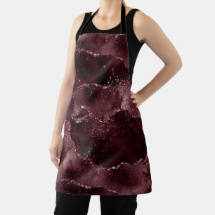 Moody Agate   Wein Bordeaux Sangria Merlot Maroon Schürze