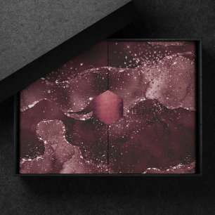 Moody Agate   Wein Bordeaux Sangria Merlot Maroon Seidenpapier