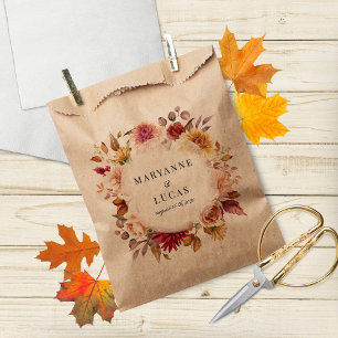 Moody Autumn Floral Vielen Dank Geschenktütchen
