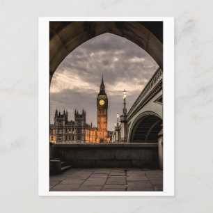Moody Big Ben London Foto Postkarte