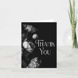 Moody Black and White Blume danke