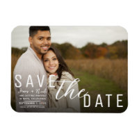 Moody Black Overlay Foto Save the Date Hochzeit