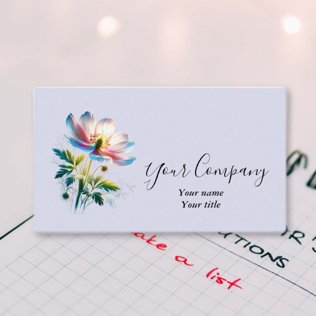 Moody Blooms Business Card Visitenkarte (Von Creator hochgeladen)