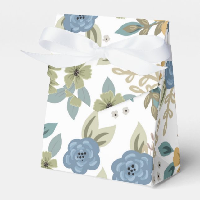 Moody Blues Floral Party Box mit Bow Geschenkschachtel (Vorderseite)