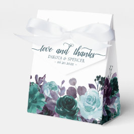 Moody Boho | Aquamarine türkisblaue Liebe und Dank Geschenkschachtel