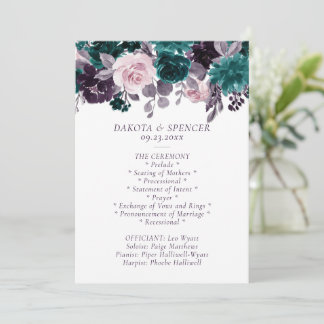 Moody Boho | Eggpflanze Lila und Aquamarine Rose G Programm