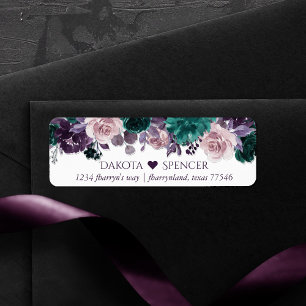 Moody Boho Eggplant Lila Blumenherz