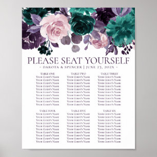 Moody Boho   Eggplant Plum Floral Seebügel Self Ch Poster