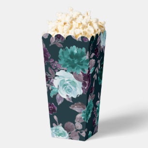 Moody Boho   Tief Aquamarines und Lila Muster Geschenkschachtel