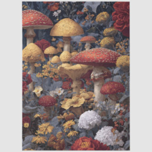 Moody Botanicals und Pilze Seidenpapier