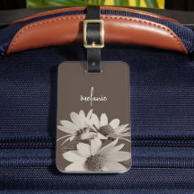 Moody Brown Daisy Custom Text and Colors