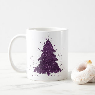 Moody Christmas Tree Lila Spritzer Deep Plum Kaffeetasse
