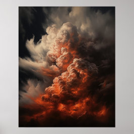 Moody Clouds Art Print Poster
