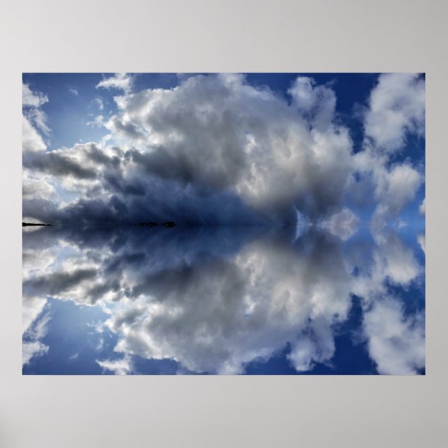 Moody Clouds Videoaufrufhintergrund Poster (Vorne)