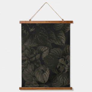 Moody Coleus Pflanze Art Wood Scroll Banner Wandteppich Mit Holzrahmen