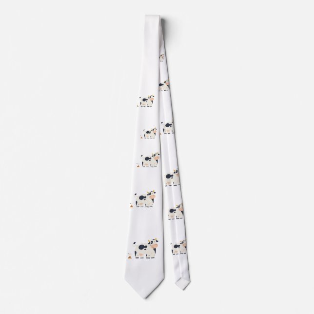 “Moody Cow” funny tie gift for him Krawatte (Vorderseite)