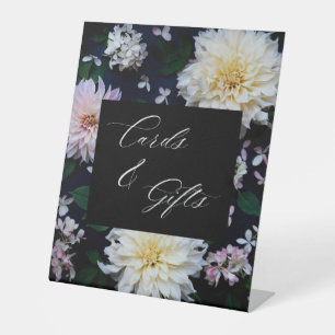 Moody Dahlia Blumenkarten und Geschenke Sockelschild