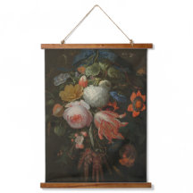 Moody Dark Floral Vintag Art
