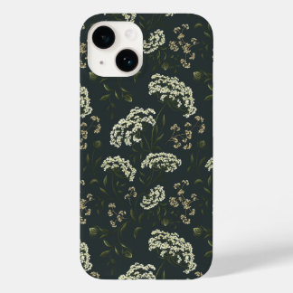 Moody Dark Vintag Floral Print Phone Case