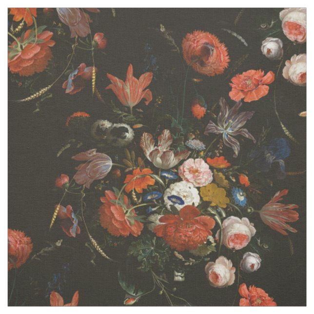 Moody Dutch Floral Fabric Stoff (Muster)