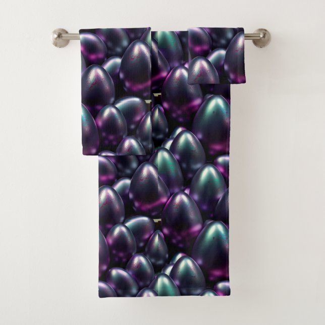 Moody Easter Eggs Badhandtuch Set (Insitu)