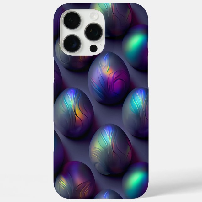 Moody Easter Eggs iPhone 16 Pro Max Hülle (Rückseite)