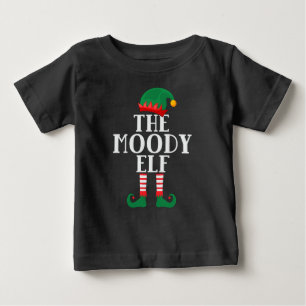 Moody Elf Funny Christmas T - Shirt