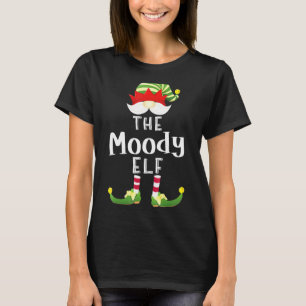 Moody Elf Group Christmas Pajama Party T-Shirt