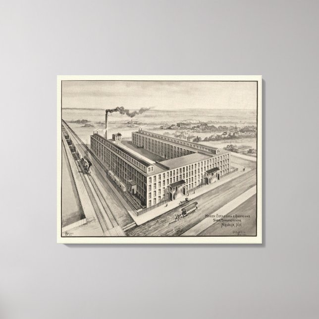 Moody Estabrook & Andersons Schuhhersteller Leinwanddruck (Vorderseite)