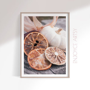 Moody fall Kürbis Leben warme Bauernhof Kunst Poster