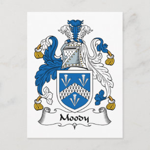Moody Familienwappen Postkarte