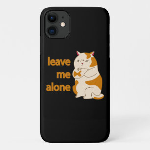Moody fat cat leave me alone Case-Mate iPhone hülle