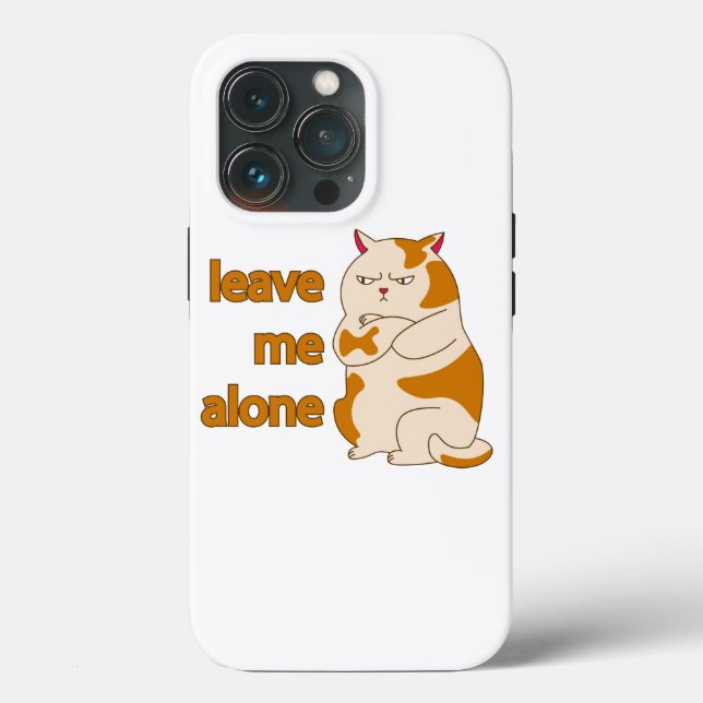 Moody fat cat verließ mich alleine Case-Mate iPhone hülle (Rückseite)