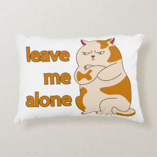 Moody fat cat verließ mich alleine dekokissen