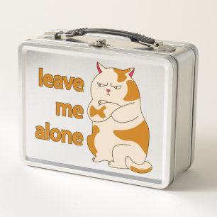 Moody fat cat verließ mich alleine metall brotdose