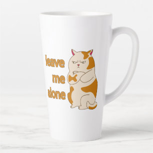 Moody fat cat verließ mich alleine milchtasse