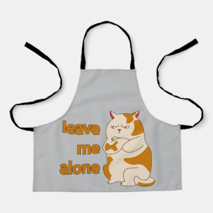 Moody fat cat verließ mich alleine schürze