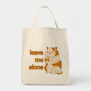 Moody fat cat verließ mich alleine tragetasche