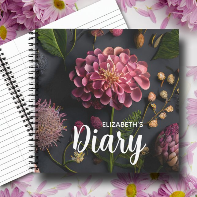 Moody Floral Diary Notizbuch (Von Creator hochgeladen)