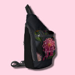 Moody Floral Mit Monogramm Crossbody Bag<br><div class="desc">Personalisieren Sie diesen stimmungsvollen Blumensling-Sack mit Ihrem Namen und dem ersten Monogramm in schicker Schrift. Schaffen Sie sich selbst oder geben Sie als Geschenk.</div>