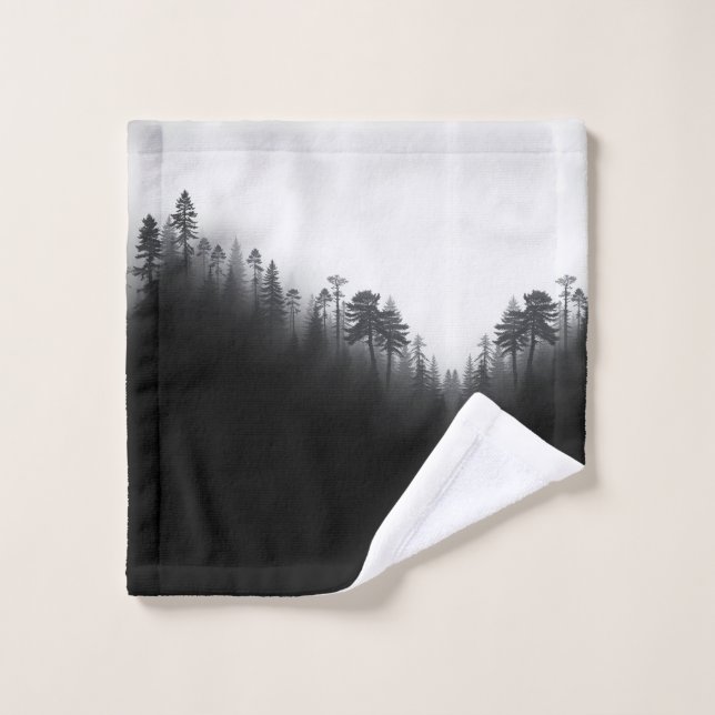 Moody-Forest-Duschvorhang Waschlappen (Waschlappen)