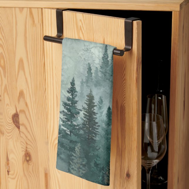 Moody Forest  Geschirrtuch (Drittel gefaltet)