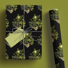 Moody Forest Glam Botanical Diamond Geschenkpapier Set